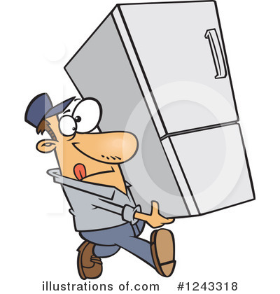 Delivery Man Clipart #1243318 by toonaday
