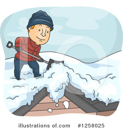 Shoveling Snow Clipart #1258025 by BNP Design Studio