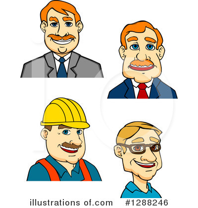 Construction Worker Clipart #1288246 by Vector Tradition SM