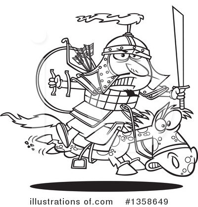 Royalty-Free (RF) Man Clipart Illustration by toonaday - Stock Sample #1358649