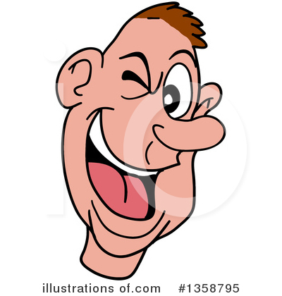 Royalty-Free (RF) Man Clipart Illustration by LaffToon - Stock Sample #1358795