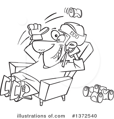 Royalty-Free (RF) Man Clipart Illustration by toonaday - Stock Sample #1372540
