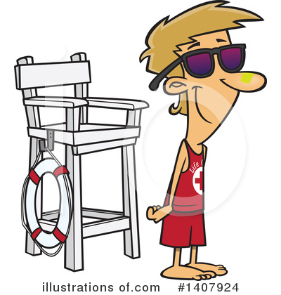 Lifeguard Clipart #1407924 by toonaday