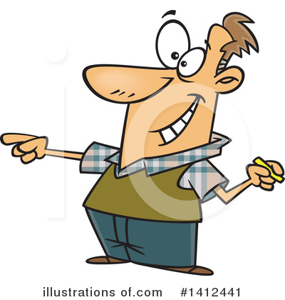 Royalty-Free (RF) Man Clipart Illustration by toonaday - Stock Sample #1412441