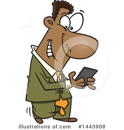 Texting Clipart #1443908 by toonaday