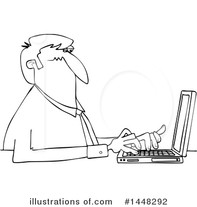 Typing Clipart #1448292 by djart