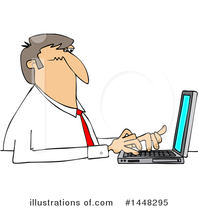 Typing Clipart #1448295 by djart