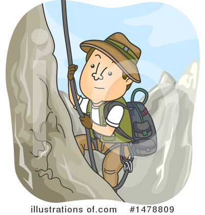Mountain Climbing Clipart #1478809 by BNP Design Studio