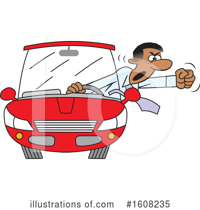 Road Rage Clipart #1608235 by Johnny Sajem