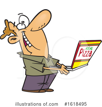 Pizza Delivery Clipart #1618495 by toonaday