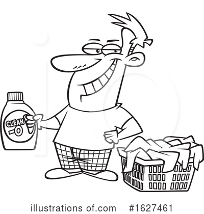 Laundry Clipart #1627461 by toonaday