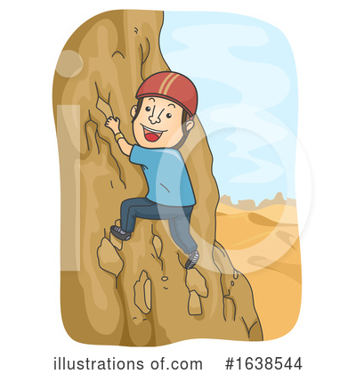 Rock Climbing Clipart #1638544 by BNP Design Studio