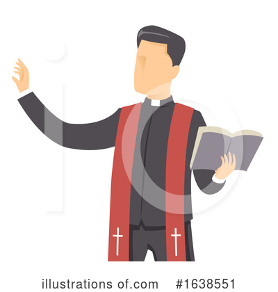 Priest Clipart #1638551 by BNP Design Studio