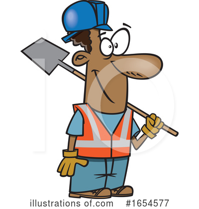 Construction Worker Clipart #1654577 by toonaday
