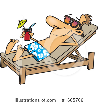 Sun Bathing Clipart #1665766 by toonaday