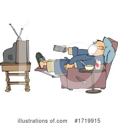 Watching Tv Clipart #1719915 by djart