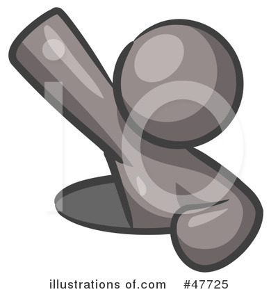 Gray Design Mascot Clipart #47725 by Leo Blanchette