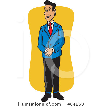 Royalty-Free (RF) Manager Clipart Illustration by David Rey - Stock Sample #64253