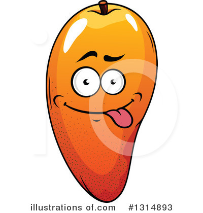 Royalty-Free (RF) Mango Clipart Illustration by Vector Tradition SM - Stock Sample #1314893
