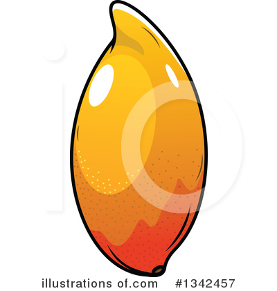 Royalty-Free (RF) Mango Clipart Illustration by Vector Tradition SM - Stock Sample #1342457