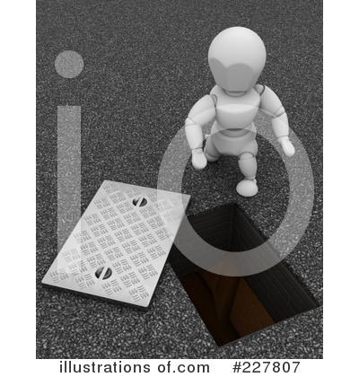 Royalty-Free (RF) Manhole Clipart Illustration by KJ Pargeter - Stock Sample #227807