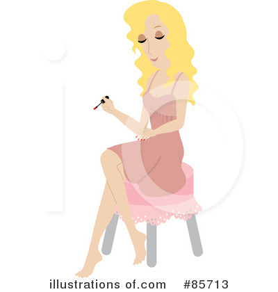 Royalty-Free (RF) Manicure Clipart Illustration by Rosie Piter - Stock Sample #85713