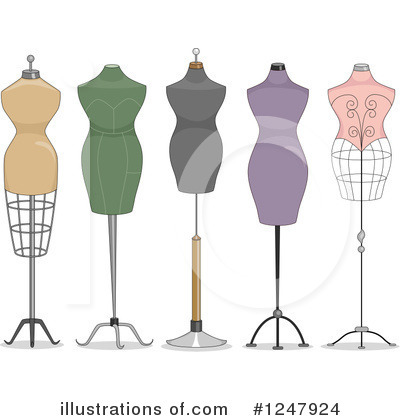 Dressmaker Clipart #1247924 by BNP Design Studio