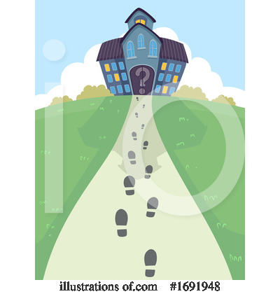 Royalty-Free (RF) Mansion Clipart Illustration by BNP Design Studio - Stock Sample #1691948