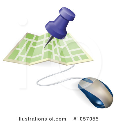 Royalty-Free (RF) Map Clipart Illustration by AtStockIllustration - Stock Sample #1057055