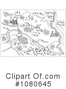 Map Clipart #1080645 by patrimonio