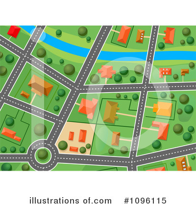 Royalty-Free (RF) Map Clipart Illustration by Vector Tradition SM - Stock Sample #1096115