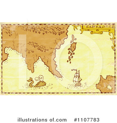 Treasure Map Clipart #1107783 by patrimonio