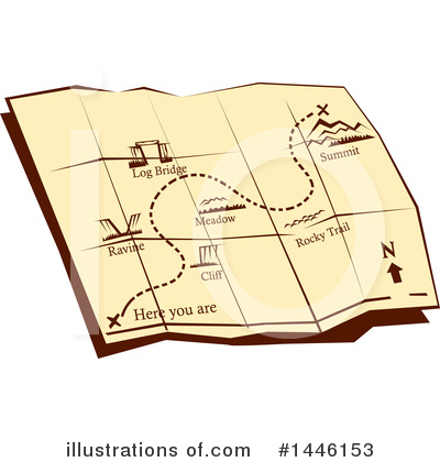Map Clipart #1446153 by patrimonio