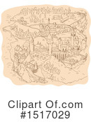 Map Clipart #1517029 by patrimonio