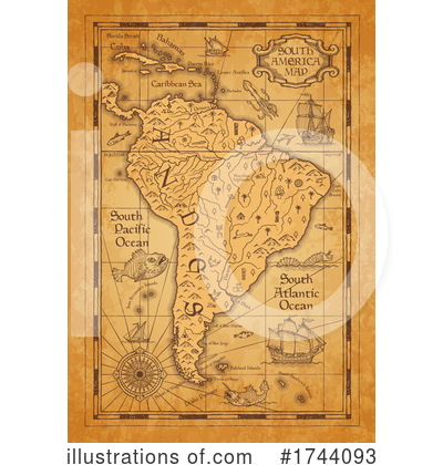 Royalty-Free (RF) Map Clipart Illustration by Vector Tradition SM - Stock Sample #1744093