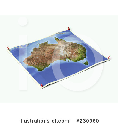 Royalty-Free (RF) Map Clipart Illustration by Michael Schmeling - Stock Sample #230960