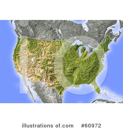 Usa Map Clipart #60972 by Michael Schmeling