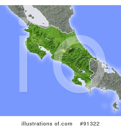 Costa Rica Clipart #91322 by Michael Schmeling