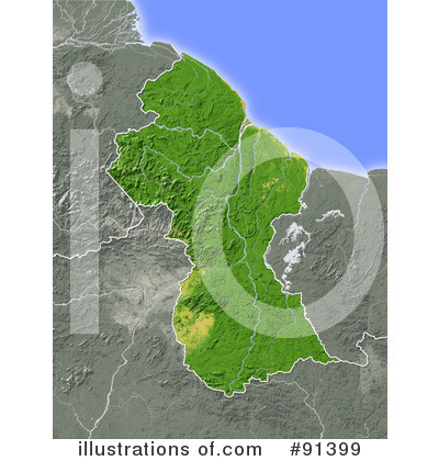 Royalty-Free (RF) Map Clipart Illustration by Michael Schmeling - Stock Sample #91399