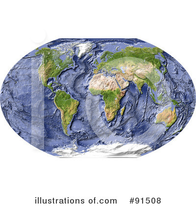 Royalty-Free (RF) Map Clipart Illustration by Michael Schmeling - Stock Sample #91508