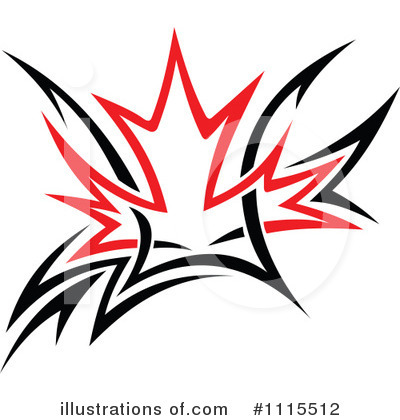Royalty-Free (RF) Maple Leaf Clipart Illustration by Vector Tradition SM - Stock Sample #1115512