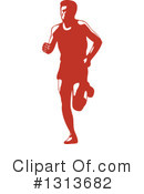Marathon Runner Clipart #1313682 by patrimonio