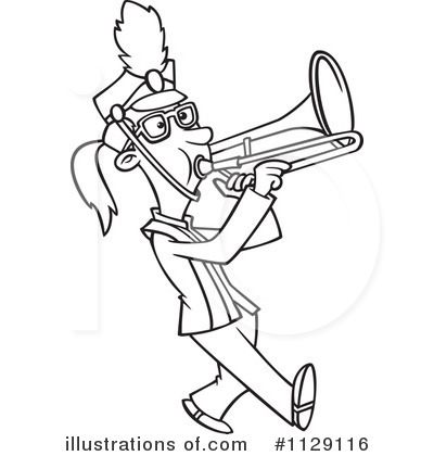 Royalty-Free (RF) Marching Band Clipart Illustration by toonaday - Stock Sample #1129116