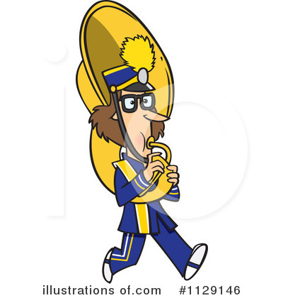 Royalty-Free (RF) Marching Band Clipart Illustration by toonaday - Stock Sample #1129146