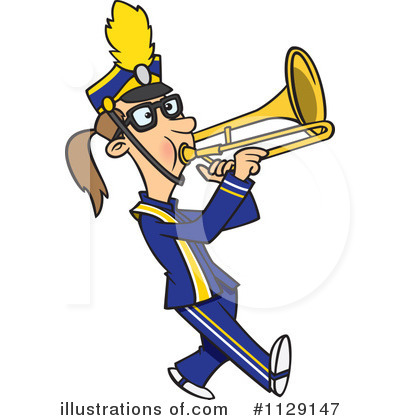 Trombone Clipart #1129147 by toonaday