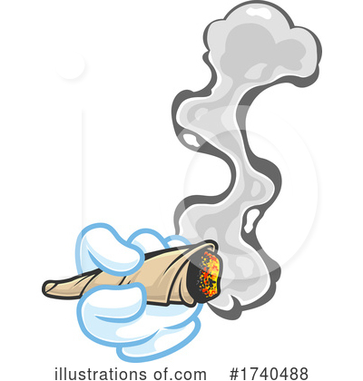 Smoker Clipart #1740488 by Hit Toon