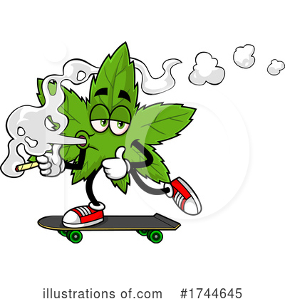 Skateboard Clipart #1744645 by Hit Toon