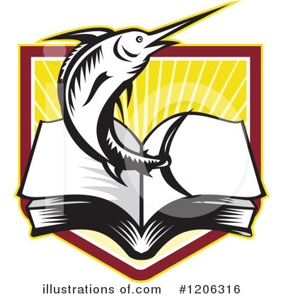 Royalty-Free (RF) Marlin Clipart Illustration by patrimonio - Stock Sample #1206316