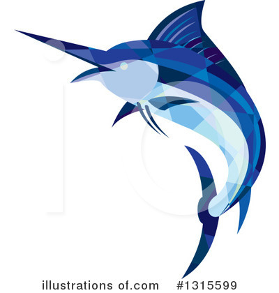 Royalty-Free (RF) Marlin Clipart Illustration by patrimonio - Stock Sample #1315599