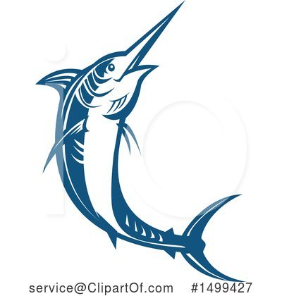 Royalty-Free (RF) Marlin Clipart Illustration by patrimonio - Stock Sample #1499427